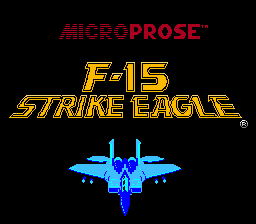 F-15 Strike Eagle title screenshot